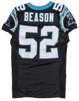 2010 Jon Beason Game Used Carolina Panthers Jersey Used on 11/7/10 vs New Orlean Saints (McGahee LOA) 